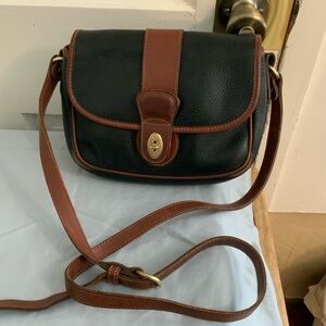 Vintage Coach Two Tone Purse Black and Brown